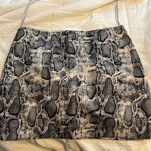 snake skin skirt